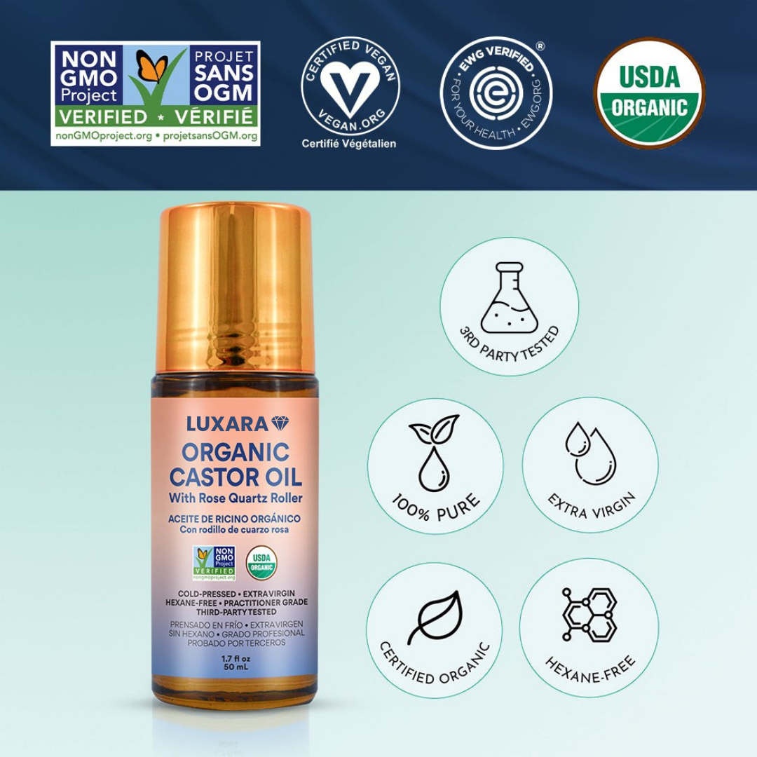 Luxara™ Organic Castor Oil Roll-On