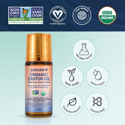 Luxara™ Organic Castor Oil Roll-On